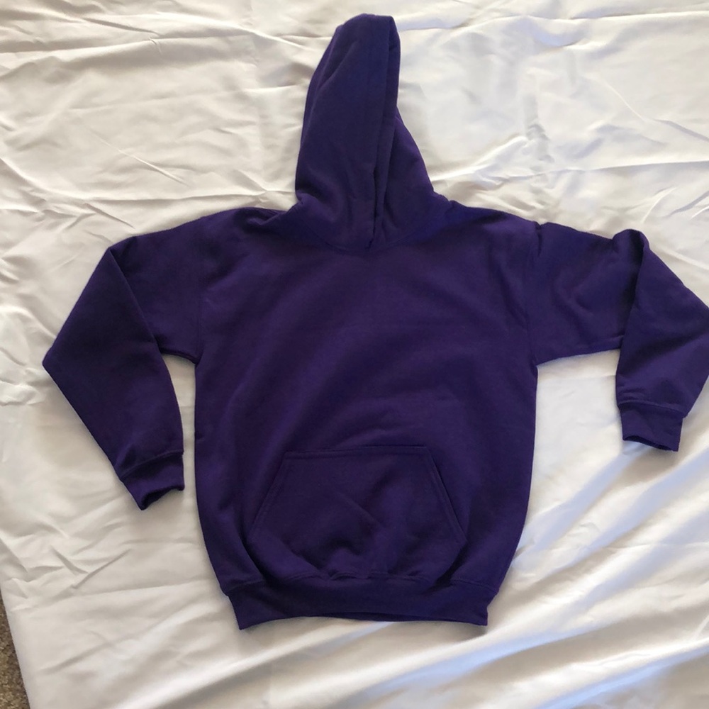 Gildan 50/50 Youth Medium Purple Hoodie